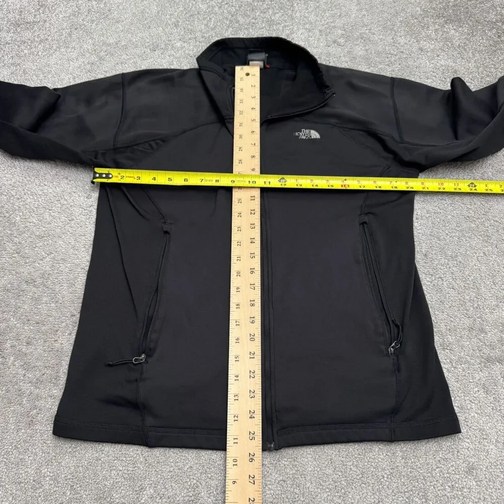 The North Face FlashDry Performance Track Jacket Mens Medium Black Activewear